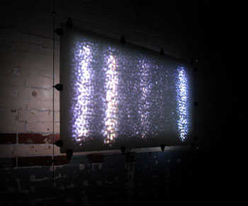 'harmonic environment'  installation photo form ‘Surface Arts at SLUICE 2015’